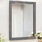 AAZZKANG Wooden Mirror Rectangle Ru