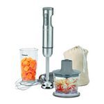 Cuisinart Smart Stick Variable speed hand blender with chopper CSB-87C, Silver, large