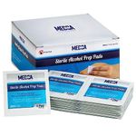 MEDca Alcohol Prep Pads, Sterile, Medium, 2-Ply Pack of 200