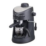 Morphy Richards New Europa 800-Watt Espresso and Cappuccino 4-Cup Coffee Maker (Black)