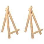 BUZZ COOL Wooden Easel Stand | Display Tabletop Tripod Stand for Mini Canvas, Art Decoration | Small Easel Stand for Artists Photos Card Wedding decoration | 6 inch, 2pcs