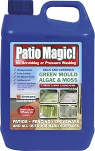 Value Pack of 2 (Save on Postage) - Patio Magic! 2.5 Litres Liquid Concentrate Mould, Algae and Moss Killer