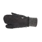 HORZE Padded 3-Finger Winter Mittens - 8, Black(BL)