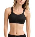 Champion Women's Sports Bra, High-Impact, Maximum Support, Breathable, Moisture Wicking, Black, 36DD