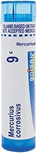 Boiron Mercurius Corrosivus 9C for Sore Throat with Pain While Swallowing - 80 Pellets