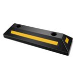 VEVOR Parking Stopper, 21.6 Inch 2 Pcs Heavy Duty Parking Aid for Garage, Rubber Curb Garage Floor Stopper with Reflective Strips, Aid Gadgets for Cars Vans Trucks Tire Wheel Guide Block Stops Bumpers