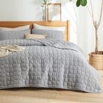 Bedsure Grey Quilt Bedding Set Beds