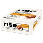 Rise Whey Protein Bars - Almond Honey | Breakfast Bar & Protein Snack 18g Protein 4g Fiber Just 3 Whole Food Ingredients Gluten-Free Soy Free