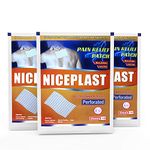 NICEPLAST Pain Relief Belladonna Plaster Patch For Back Shoulder Muscles Joint and Nerves 3Packs (30 Patches)