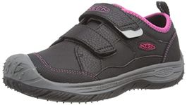 KEEN Big Kid's Speed Hound Bike Tread Easy On Sneaker, Black/Fuchsia Purple, 5 BK (Big Kid's) US