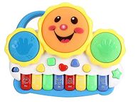 Trade Zone Musical Piano Keyboard Toy with Light and Sound for Kids with Flashing Lights , Animal Sounds and Songs (Multi Color)