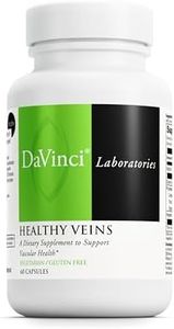 DAVINCI Labs Healthy Veins - Dietary Supplement to Support Vascular Health and Proper Structure of Leg Veins* - with Vitamin C, Diosmin, and More - Gluten-Free - 60 Vegetable Capsules