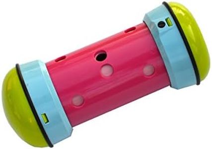 PIPOLINO Chat S bleu, vert et rose -Distributeur mobile et réglable d'aliments secs
