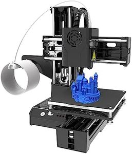 3D Printer Mini Desktop Printing Machine for Kids 100x100x100mm Print Size Removable Platform One-Key Printing with TF Card PLA Sample Filament for Beginners Household Education ALKOY