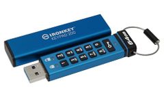 Kingston Ironkey Keypad 200 64GB Encrypted USB | Alphanumeric Keypad | Multi-Pin Access | XTS-AES 256-bit | FIPS 140-3 Level 3 Certified | Brute Force & BadUSB Protection | IKKP200/64GB