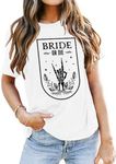 QAUN Bride T Shirts for Women Bride