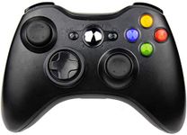 JAMSWALL Wireless Controller for X-box 360,2.4GHZ Game Controller Gamepad Joystick X-box & Slim 360 PC Windows 7,8,10,11 (Black)