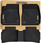 OEDRO Floor Mats Fit for 2016-2025 Chevy Malibu, Custom Fit Malibu 2025 Floor Liners All Weather Protection Car Mats TPE Accessories, 1st and 2nd Row Floor Liners