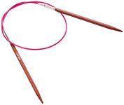 KnitPro KP25122 40 cm x 3.5 mm Cubics Fixed Circular Needles, Rosewood , Brown