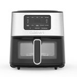 Cuisinart Air Fryer Oven, 6-Qt Basket Stainless Steel Air Fryer, Kitchen Dishwasher-Safe Parts with 5 Presets Roast, Bake, Broil, Air Fry and Keep Warm, Quick & Easy Electric Fryer (AIR-200C)