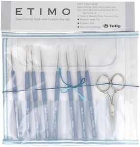 Tulip Etimo Crochet Hook Set Steel Royal Silver - 1pc