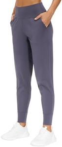 THE GYM PEOPLE Women's Joggers Pants Lightweight Athletic Leggings Tapered Lounge Pants for Workout, Yoga, Running (Small, Vintage Purple)