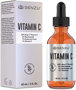 Large 20% Vitamin C Facial Serum with Niacinamide, Hyaluronic Acid & Vitamin E, Anti Aging Serum To Reduce, Fine Lines and Wrinkles (60ml / 2oz)
