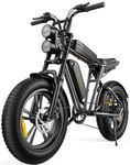 ENGWE M20 Electric Bike for Adults - 1000W 28mph Moped Ebike 48V13A Single/48V26A Dual Battery 20 * 4.0" Fat Tire All Terrain Offroad Max 94Miles Range UL Certified (Single Battery-48V 13A, Black)