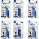 DR.DENTAIDS Adult Stim Interdental Manual, Blue Angular 3's - Iso - 3 | For Easy Cleaning Between Teeth | Wide Gaps | Pack Of 6