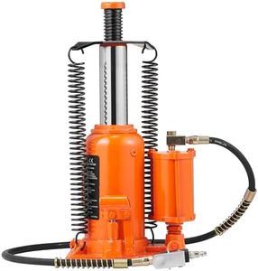 VEVOR Air Hydraulic Bottle Jack, 20 Ton/40000 LBS All Welded Bottle Jack, 10.4-19.7 inch Lifting Range, Manual Handle and Air Pump, for Car, Pickup, Truck, RV, Auto Repair, Industrial Engineering