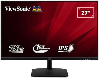 ViewSonic VA2732-H 27 inch FHD 1080p IPS Monitor, Frameless Design, 1ms MPRT, 100Hz AMD FreeSync, HDMI, VGA, Flicker-Free, Eye Care