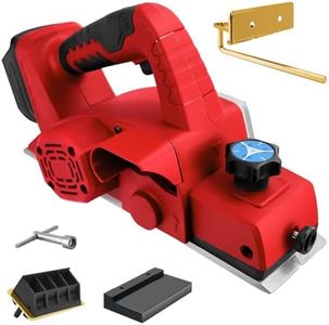 Cordless Handheld Planer for Milwaukee 18V Battery, 3-1/4 Inch Wood Planer for Woodworking, Brushless Electric Power Planer 15000RPM, Carpentry & DIY Projects(No battery)