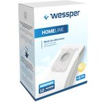 Wessper 12 Vacuum Cleaner Bags for Philips PowerGo AEG VX9-2-ÖKO VX4 VX6 VX7 and VX8 Vacuum Cleaners, Suitable for s-bag, Compatible with Swirl PH86