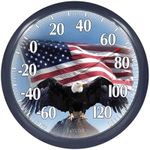 13.25" Dial Thermometer, Bald Eagle