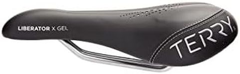 Terry Liberator X Gel Bike Saddle | Bicycle Seat Optimized for Women - Flexible & Comfortable | Gel Padded Cushion, Additional Support, Low Profile, Flat Top, Black Dura-Tek Cover