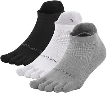 OrrinSports Chaussettes d'orteils Coolmax Chaussettes de course pour hommes femmes 3 paires de chaussettes sportives respirantes à cinq doigts