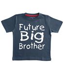 Edward Sinclair Future Big Brother Navy T-Shirt Size 1-2 Years with A White Print T-Shirt.