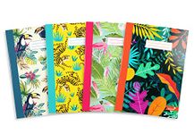 Silvine A5 Notebooks in 4 Assorted Marlene West Designs. 80 Pages, Lined with Margin. Ref NBA5SG [Pack of 12]