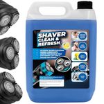 5 litres Shaver Cleaning Refill Fluid Clean & Renew Cartridge Hygienically Cleans, Removes Residual Hair & Skin Particles (1 x 5 litres)