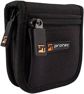 Pro Tec Protec Trompeta/Pequeño Latón Múltiples (2 Piezas) Bolsa de Boquilla de Nylon con Cierre de Cremallera, Modelo A220ZIP, Negro