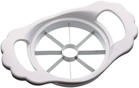 KitchenCraft Apple Corer and Slicer, Stainless Steel/Plastic, White, 11 cm