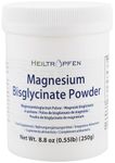 Magnesium glycinate as Magnesium bisglycinate | 0.55 lb – 250 g | Crystal Powder Soluble in Water | Heiltropfen®