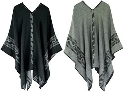 MIYORI INDI Alpaca Poncho Men Ponchos Adult Wool Poncho Men Pancho Men Mens Poncho Cloak, Machu Picchu, One Size