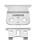 Andis - 04850 GTX T-Outliner Stainless-Steel Deep-Tooth Replacement Blade – for T-Outliner Cordless, Blackouts, GTO & GO - Close & sharp Cutting, Zero Gapped, Dependable & Long-Life Blade - Silver