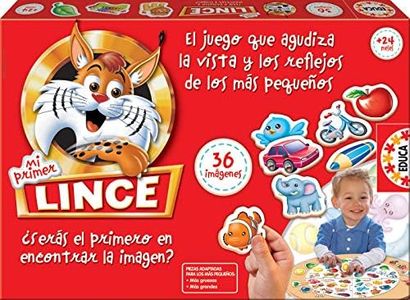 Educa - Mi Primer Lince 36 Imágenes. El Juego de Mesa para Niños Ayuda a Agudizar Vista y Reflejos, Toda la Diversión para Disfrutar con la Familia, a Partir de 2 años (15676)