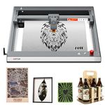 Ortur Laser Master 3 10000mW Laser Engraver, High Precision 0.05 x 0.1mm Spot Laser Engraving Machine for Wood Leather Acrylic Metal DIY Making, App-Controlled Laser Cutter, Class 4
