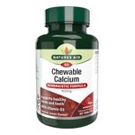 Natures Aid Chewable Calcium, 400 mg with Vitamin D3, 60 Tablets (for the Maintenance of Normal Bones and Teeth, Vegan Society Approved, Made in the UK)