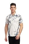 BULLMER Trendy Regular Fit Printed Causal Shirt for Men Cream2 XXX-Large