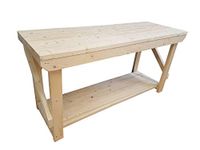 ACORN Wooden Workbench - Handmade Heavy Duty Work Table - Made From Construction Grade Timber (6ft)