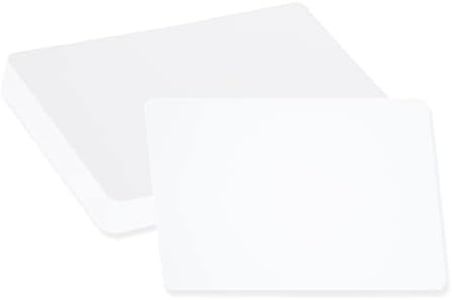 Home Advantage Plain Index Note Cards Blank White - Round Corners Cardstock (4x6)